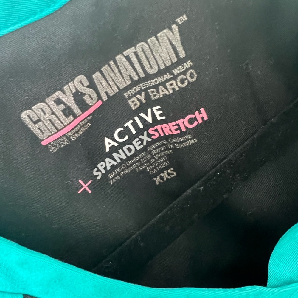 Grey’s Anatomy scrub top and bottom
